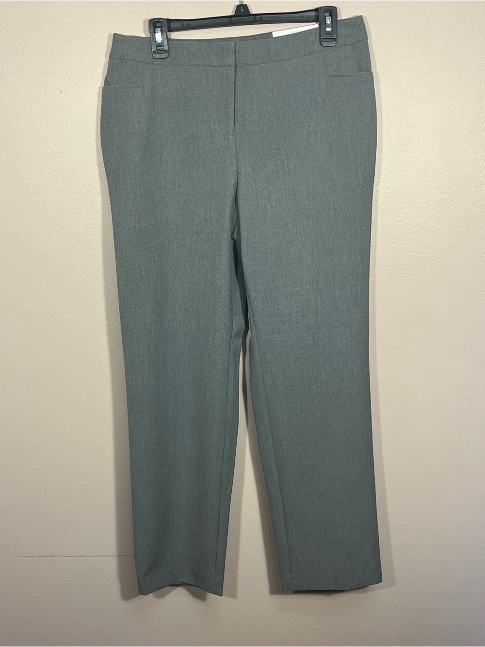 INC International Concepts Gray Flat-Front Dress Pants